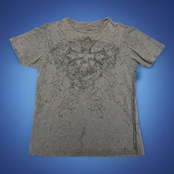 Y2k Grunge T Shirt Adult Small Gray Short Sleeve Third Rail Streetwear - Picture 1 of 12